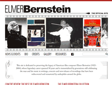 Tablet Screenshot of elmerbernstein.com